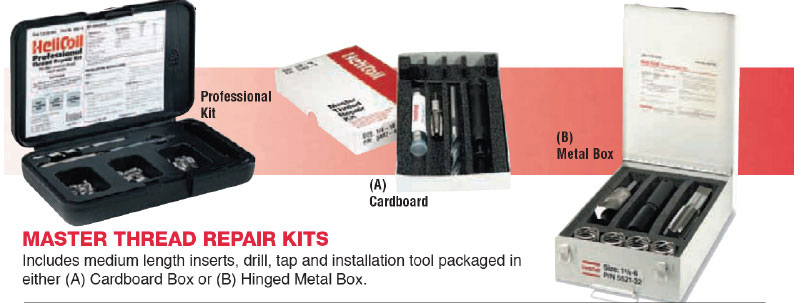 Helicoil #5543-10 Thread Repair Kit M10x1.25 x 15 mm Stainless Steel Insert Kit